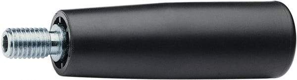 Elesa - M8 Threaded Stem, Revolving Handwheel & Machine Handle - High Impact Polypropylene Traditional Handle, 0.59" Long Steel Stem, 3.15" Handle Length - Exact Tool & Supply