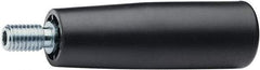 Elesa - M8 Threaded Stem, Revolving Handwheel & Machine Handle - High Impact Polypropylene Traditional Handle, 0.59" Long Steel Stem, 3.15" Handle Length - Exact Tool & Supply