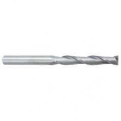 3/8 Dia. x 4 Overall Length 2-Flute Square End Solid Carbide SE End Mill-Round Shank-Center Cutting-Uncoated - Exact Tool & Supply