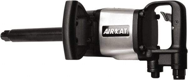 AIRCAT - 1" Drive, 5,000 RPM, 1,800 Ft/Lb Torque Impact Wrench - D-Handle, 1,400 IPM, 12 CFM, 90 psi, 1/2" NPT Inlet - Exact Tool & Supply