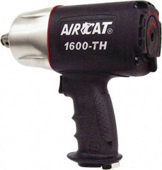 AIRCAT - 3/4" Drive, 4,500 RPM, 1,200 Ft/Lb Torque Impact Wrench - Pistol Grip Handle, 900 IPM, 8 CFM, 90 psi, 3/8" NPT Inlet - Exact Tool & Supply