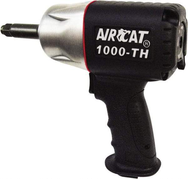 AIRCAT - 1/2" Drive, 8,000 RPM, 800 Ft/Lb Torque Impact Wrench - Pistol Grip Handle, 1,300 IPM, 8 CFM, 90 psi, 1/4" NPT Inlet - Exact Tool & Supply