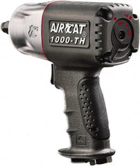 AIRCAT - 1/2" Drive, 8,000 RPM, 800 Ft/Lb Torque Impact Wrench - Pistol Grip Handle, 1,300 IPM, 8 CFM, 90 psi, 1/4" NPT Inlet - Exact Tool & Supply