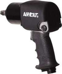 AIRCAT - 1/2" Drive, 9,500 RPM, 725 Ft/Lb Torque Impact Wrench - Pistol Grip Handle, 1,600 IPM, 8 CFM, 90 psi, 1/4" NPT Inlet - Exact Tool & Supply