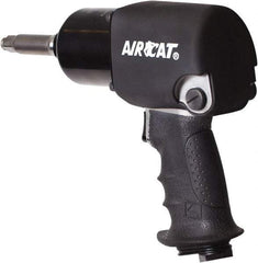 AIRCAT - 1/2" Drive, 9,500 RPM, 725 Ft/Lb Torque Impact Wrench - Pistol Grip Handle, 1,600 IPM, 8 CFM, 90 psi, 1/4" NPT Inlet - Exact Tool & Supply