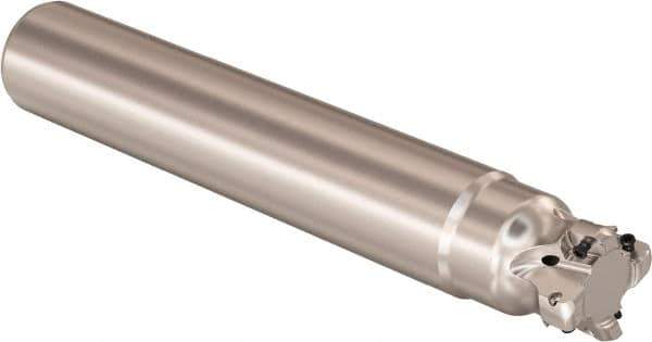 Seco - 32mm Cutting Diam, 32mm Shank Diam, 0.9mm Max Depth of Cut, Straight Shank Indexable Copy End Mill - 4 Inserts, LOHT Insert, R217.21 Toolholder - Exact Tool & Supply