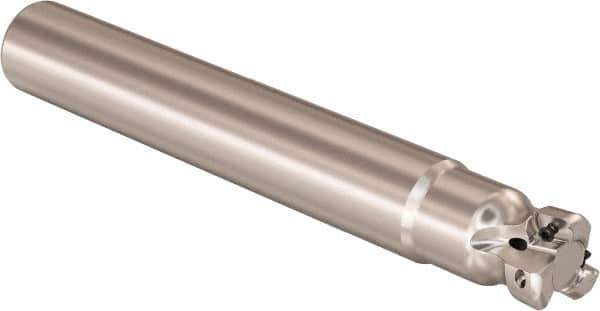 Seco - 25mm Cutting Diam, 25mm Shank Diam, 0.9mm Max Depth of Cut, Straight Shank Indexable Copy End Mill - 3 Inserts, LOHT Insert, R217.21 Toolholder - Exact Tool & Supply
