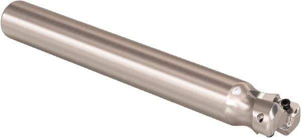 Seco - 20mm Cutting Diam, 18mm Shank Diam, 0.9mm Max Depth of Cut, Straight Shank Indexable Copy End Mill - 2 Inserts, LOHT Insert, R217.21 Toolholder - Exact Tool & Supply