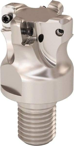 Seco - 32mm Cutting Diam, 0.9mm Max Depth of Cut, Modular Connection Indexable Copy End Mill - 4 Inserts, LOHT Insert, R217.21 Toolholder - Exact Tool & Supply