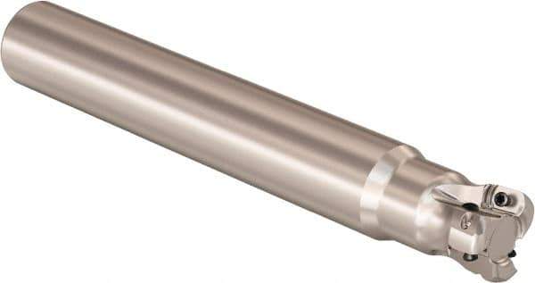 Seco - 1" Cutting Diam, 1" Shank Diam, 0.9mm Max Depth of Cut, Straight Shank Indexable Copy End Mill - 3 Inserts, LOHT Insert, R217.21 Toolholder - Exact Tool & Supply