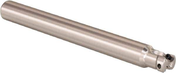Seco - 1/2" Cutting Diam, 1/2" Shank Diam, 0.32mm Max Depth of Cut, Straight Shank Indexable Copy End Mill - 2 Inserts, LPHT Insert, R217.21 Toolholder - Exact Tool & Supply