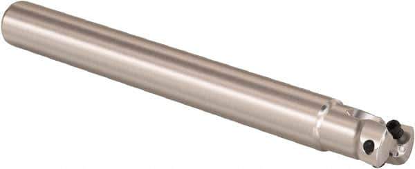 Seco - 12mm Cutting Diam, 10mm Shank Diam, 0.32mm Max Depth of Cut, Straight Shank Indexable Copy End Mill - 2 Inserts, LPHT Insert, R217.21 Toolholder - Exact Tool & Supply
