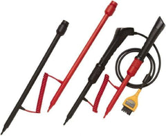 Fluke - Red/Black Electrical Test Equipment Probe Set - Use with Fluke BT520 Battersy Analyzers - Exact Tool & Supply