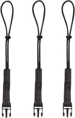 Ergodyne - 12-1/2" Tool Lanyard - Loop Connection, 13" Extended Length, Black - Exact Tool & Supply