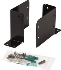 Door Innovation - 4-1/2;-2" Wide x 4" High, Electrostatic Powdered, Door Reinforcer - 1-3/4" Thick Door, Use with Center Aluminum Door Jamb - Exact Tool & Supply