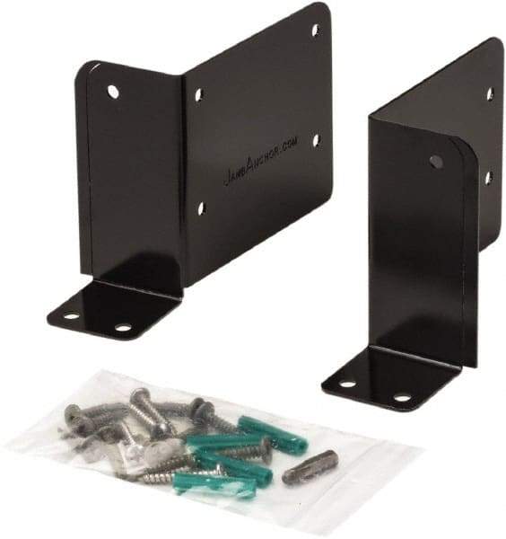 Door Innovation - 4-1/2;-2" Wide x 4" High, Electrostatic Powdered, Door Reinforcer - 1-3/4" Thick Door, Use with Left & Right Side Aluminum Door Jamb - Exact Tool & Supply