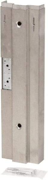 Door Innovation - 5-3/4" Wide x 21.6" High, Galvanized, Door Reinforcer - 1-3/4" Thick Door, Use with Right Hand Steel Door Frame - Exact Tool & Supply