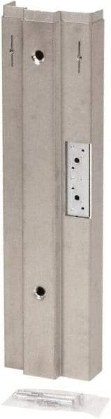 Door Innovation - 5-3/4" Wide x 21.6" High, Galvanized, Door Reinforcer - 1-3/4" Thick Door, Use with Left Hand Steel Door Frame - Exact Tool & Supply