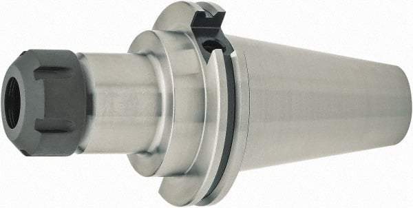 Parlec - 6.22" Projection, CAT50 Dual Contact Taper, ER32 Collet Chuck - Through Coolant - Exact Tool & Supply