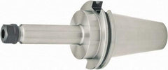 Parlec - 6" Projection, CAT50 Dual Contact Taper, ER16 Collet Chuck - Through Coolant - Exact Tool & Supply