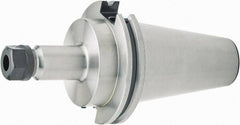 Parlec - 4" Projection, CAT50 Dual Contact Taper, ER16 Collet Chuck - Through Coolant - Exact Tool & Supply