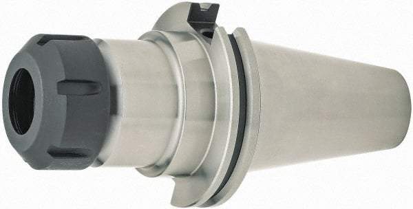 Parlec - 4.22" Projection, CAT50 Dual Contact Taper, ER40 Collet Chuck - Through Coolant - Exact Tool & Supply