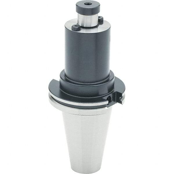 Parlec - CAT50 Dual Contact Taper Shank 38.1mm Pilot Diam Shell Mill Holder - 152.4mm Flange to Nose End Projection, 95.25mm Nose Diam, Through-Spindle Coolant - Exact Tool & Supply