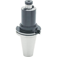 Parlec - CAT50 Dual Contact Taper Shank 38.1mm Pilot Diam Shell Mill Holder - 60.96mm Flange to Nose End Projection, 95.25mm Nose Diam, Through-Spindle Coolant - Exact Tool & Supply