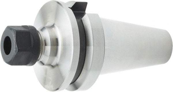 Parlec - 3" Projection, BT40 Dual Contact Taper, ER16 Collet Chuck - Through Coolant - Exact Tool & Supply