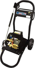 Value Collection - Electric, 15 Amp, 2.3 hp, 1,200 psi, 2.1 GPM, Cold Water Pressure Washer - AR Triplex Ceramic Plunger, 50' x 3/8" Hose, 110 Max Volts - Exact Tool & Supply