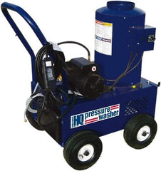 Value Collection - Electric, 25 Amp, 6 hp, 2,400 psi, 3 GPM, Hot Water Pressure Washer - Triplex Plunger, 50' x 3/8" Hose, 220 Max Volts - Exact Tool & Supply