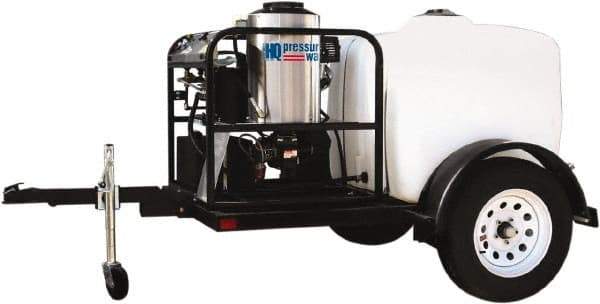 PRO-SOURCE - Gas, 13 hp, 3,000 psi, 4 GPM, Hot Water Pressure Washer - General Triplex Ceramic Plunger, 50' x 3/8" Hose - Exact Tool & Supply