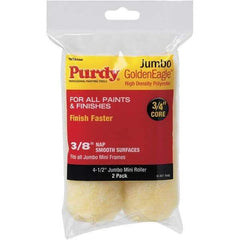 Purdy - 3/8" Nap, 4-1/2" Wide Paint Roller Cover - Semi-Smooth Texture, High Density Polyester - Exact Tool & Supply