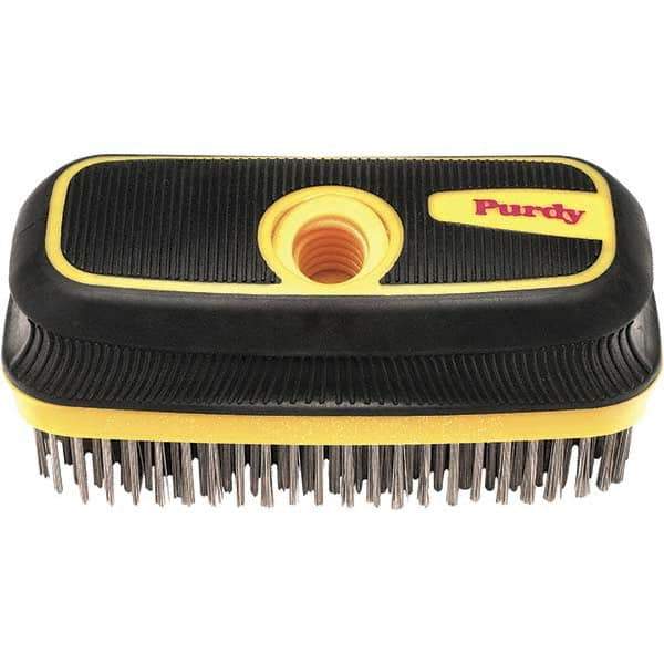 Purdy - Wire Surface Preparation Brush - 8" OAL, Cushioned Grip Handle - Exact Tool & Supply