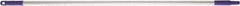 Vikan - 52 x 1" Aluminum Squeegee Handle - European Threaded Connection, Purple - Exact Tool & Supply
