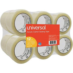 UNIVERSAL - 48mm Wide x 1.7mm Thick x 100m Long, 66100 Box Sealing & Label Protection Tape - Clear - Exact Tool & Supply