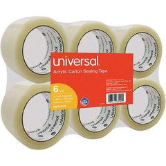 UNIVERSAL - 48mm Wide x 1.7mm Thick x 100m Long, 63120 Box Sealing & Label Protection Tape - Clear - Exact Tool & Supply