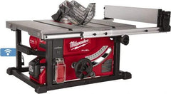 Milwaukee Tool - 8-1/4" Blade Diam, Table Saw - 630 RPM, 22" Table Depth x 22-1/2" Table Width, 18 Volts, 5/8" Arbor - Exact Tool & Supply