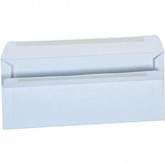 Universal One - 4.13" Long x 9.63" Wide Self Seal Business Envelope - White - Exact Tool & Supply