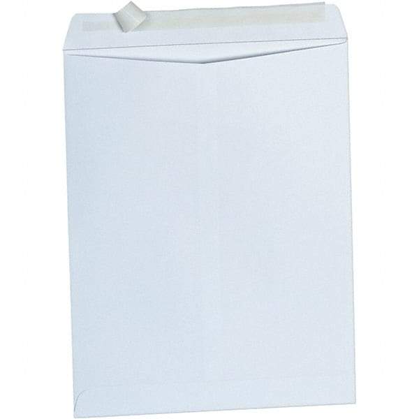 Universal One - 4" Long x 10.13" Wide Peel-Off Self-Seal White Catalog Envelope - White - Exact Tool & Supply