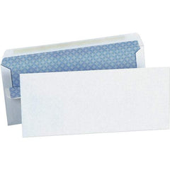 Universal One - 4.13" Long x 9.63" Wide Self Seal Business Envelope - White - Exact Tool & Supply
