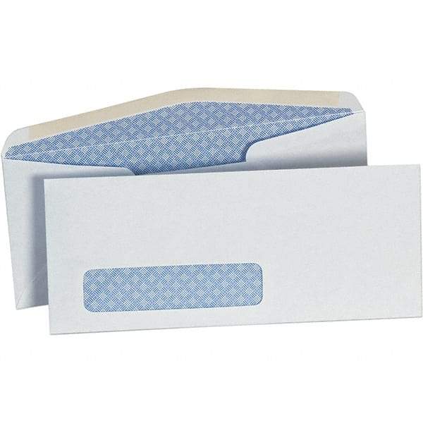 UNIVERSAL - 12-1/4" Long x 10" Wide Gummed Flap Security Envelope - White - Exact Tool & Supply