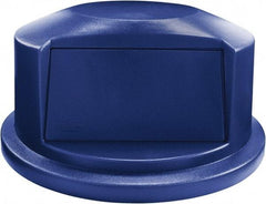 Rubbermaid - Dome Lid for Use with 32 Gal Round Trash Cans - Blue, For Brute Trash Cans - Exact Tool & Supply