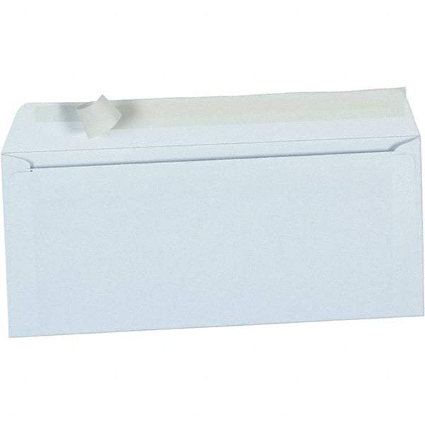 Universal One - 3-7/8" Long x 9.18" Wide Peel-Off Self-Seal Business Envelope - White - Exact Tool & Supply