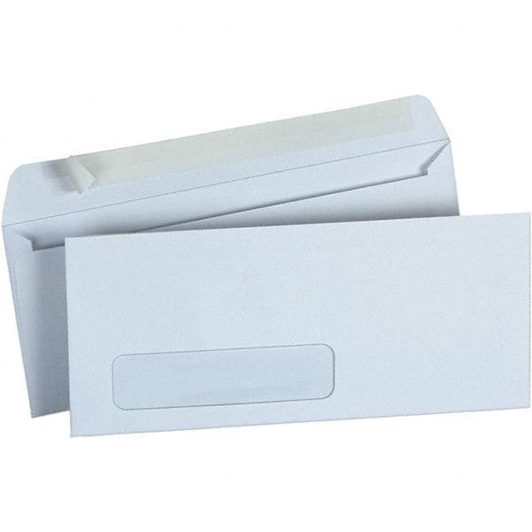Universal One - 4.13" Long x 9.63" Wide Peel-Off Self-Seal Business Envelope - White - Exact Tool & Supply
