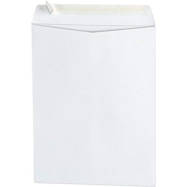 Universal One - 3" Long x 9.63" Wide Peel-Off Self-Seal White Catalog Envelope - White - Exact Tool & Supply