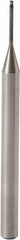 Seco - 0.5mm Diam, 0.38mm LOC, 2 Flute Solid Carbide Ball End Mill - MEGA-T Finish, Single End, 40mm OAL, 3mm Shank Diam, Spiral Flute - Exact Tool & Supply