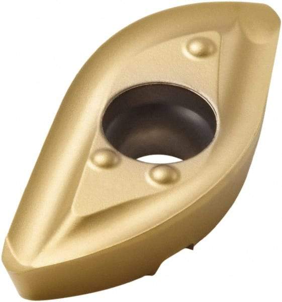 Seco - 218.20250 ME12 Grade F40M Carbide Milling Insert - TiAlN/TiN Finish, 0.394" Thick, 0.984" Corner Radius - Exact Tool & Supply