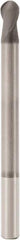 Seco - 4mm Diam, 14mm LOC, 2 Flute Solid Carbide Ball End Mill - Diamond Finish, Single End, 50mm OAL, 4mm Shank Diam, Spiral Flute - Exact Tool & Supply