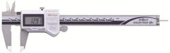 Mitutoyo - 0 to 150mm Range, 0.01mm Resolution, IP67 Electronic Caliper - Stainless Steel with 40mm Stainless Steel Jaws, 0.02mm Accuracy, SPC Output - Exact Tool & Supply